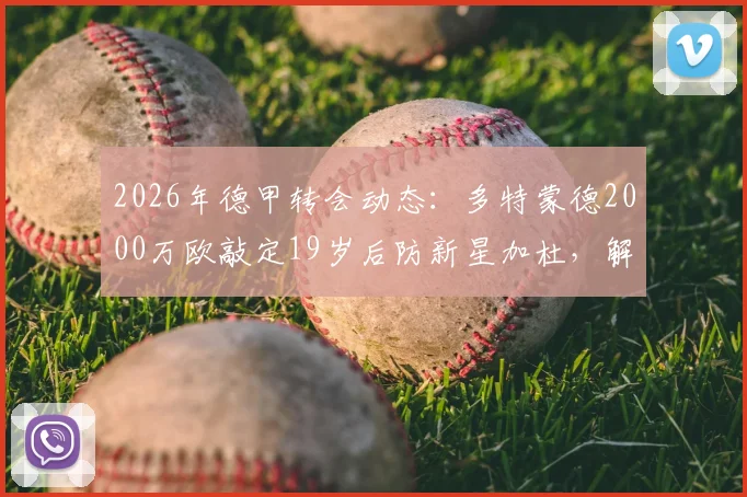 2026年德甲转会动态：多特蒙德2000万欧敲定19岁后防新星加杜，解读这笔引援的关键细节