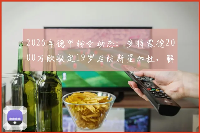 2026年德甲转会动态:多特蒙德2000万欧敲定19岁后防新星加杜,解读这笔引援的关键细节